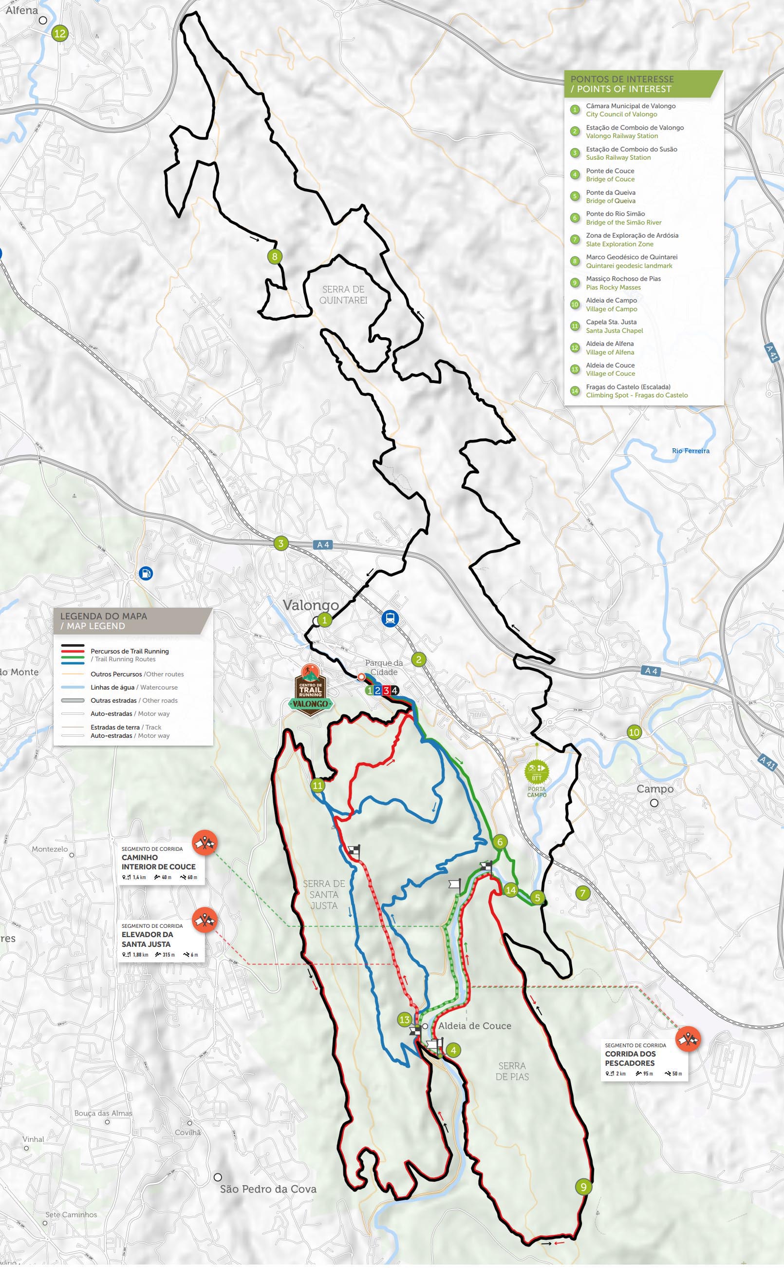 Mapa Geral Centro de Trail